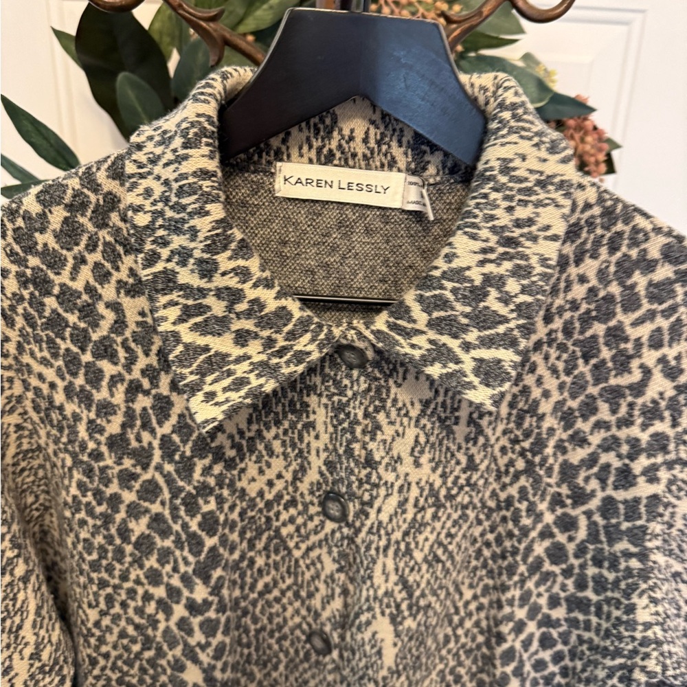 Karen Lessly Snakeskin Print Python Print Longlin… - image 4